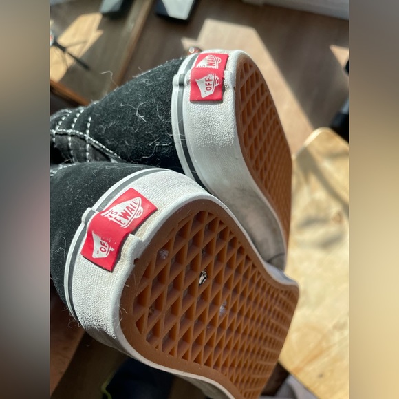 Vans Skateboard Shoe Off The Wall Hi Top Size 10.5 Men/9 Suede Canvas Bl… - Picture 14 of 15